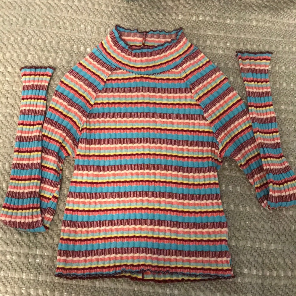 FREE PEOPLE  long sleeve shirt. textured.
